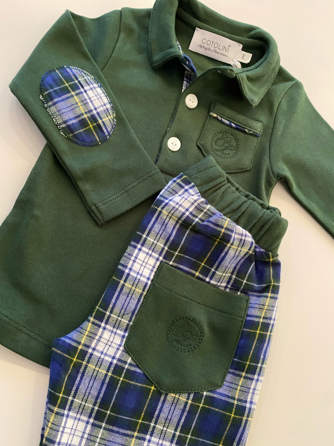 Marcel tartan T15 + polo vert