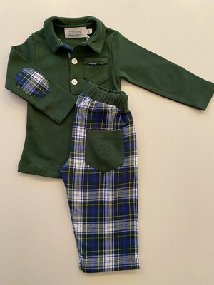 Marcel tartan T15 + polo vert
