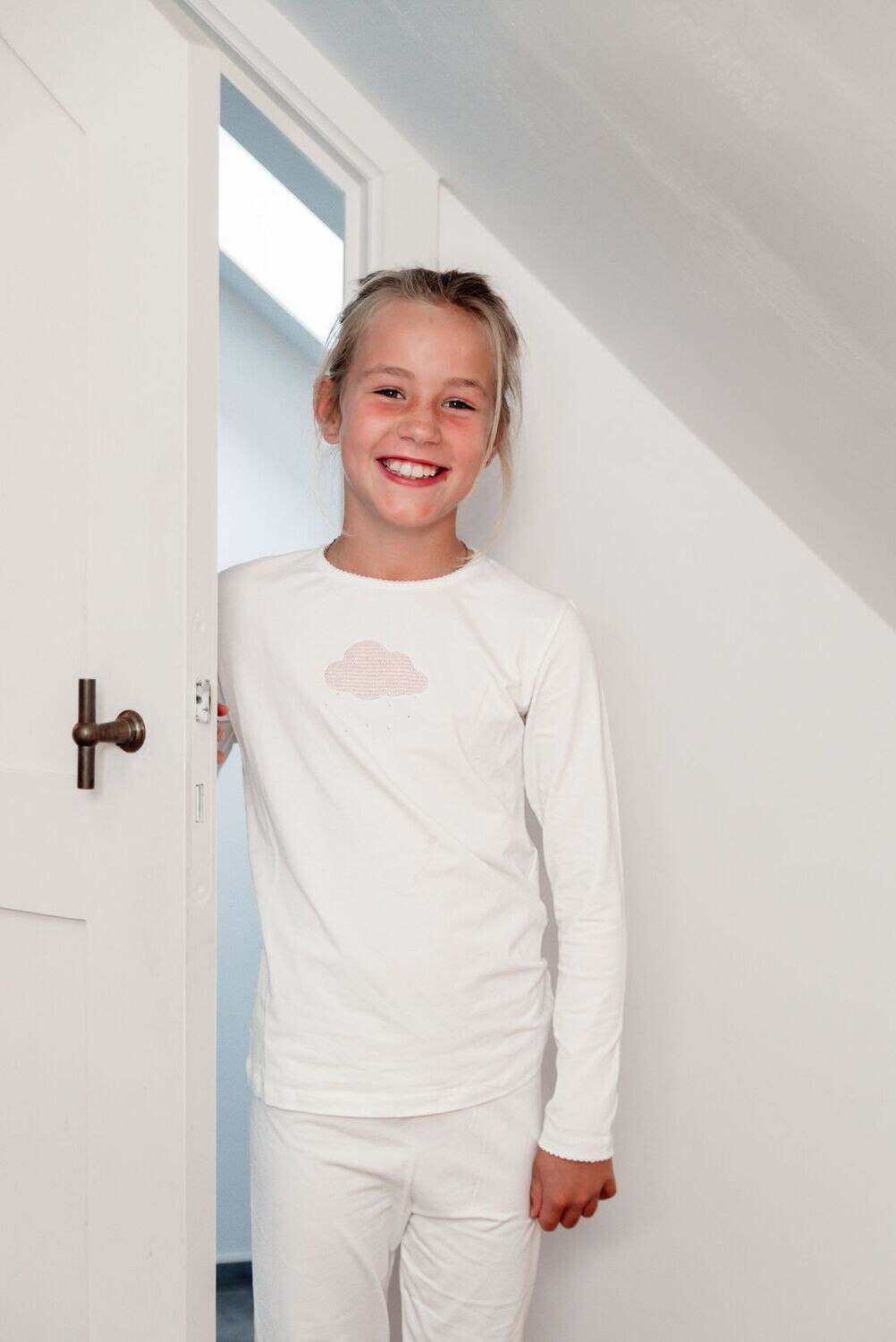 Alizée écru + nuage rose