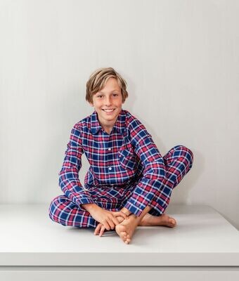 Mathieu tartan marine