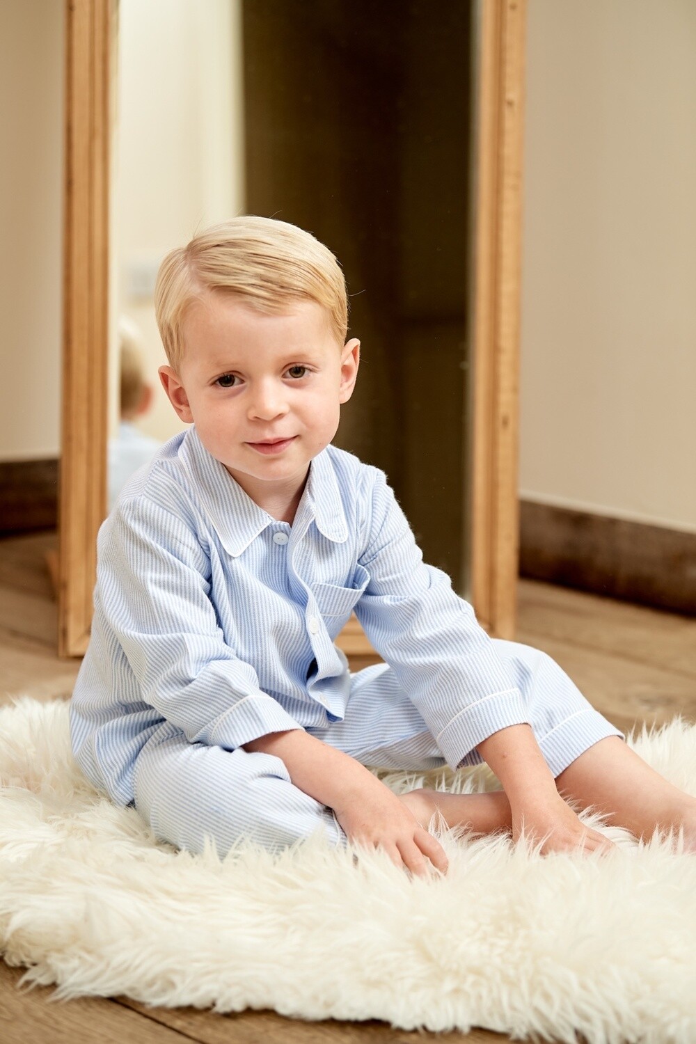 Mathieu stripes light blue