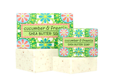 GB Cucumber & Freesia 6 oz. Shea Butter Soap