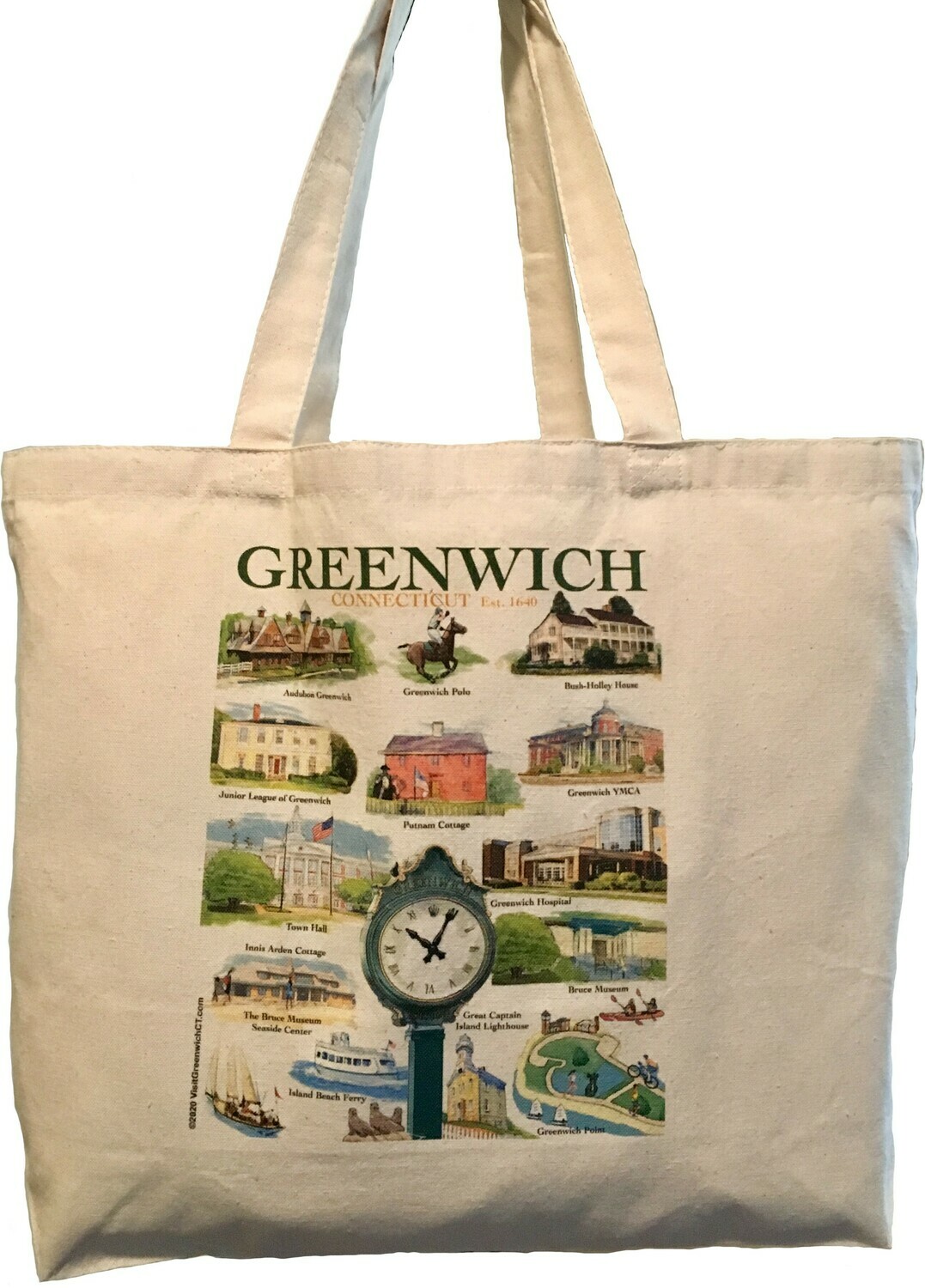 LIZ Town of Greenwich Tote Bag