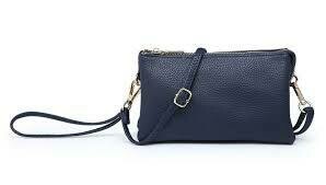 JEN Navy Compartment Crossbody/Wristlet