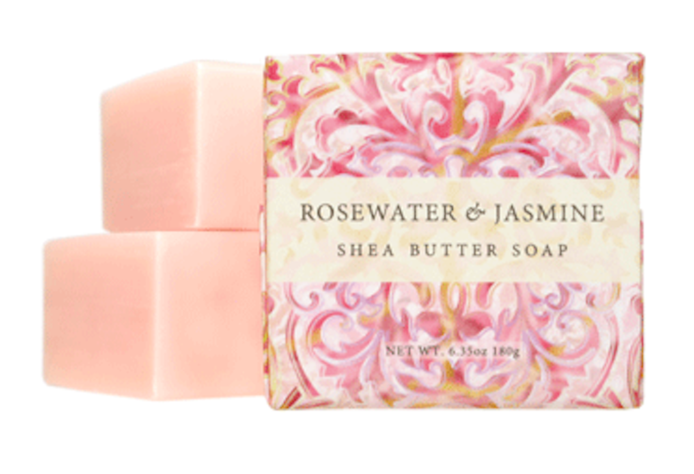 GB Rosewater & Jasmine 6 oz. Shea Butter Soap 