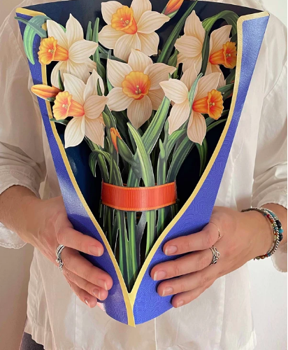 FP Daffodils Flower Bouquet Greeting Card