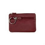 ILI Merlot Coin Purse with Key Ring 