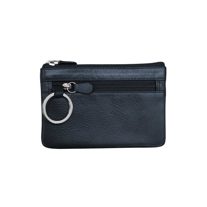 ILI Navy Coin Purse with Key Ring