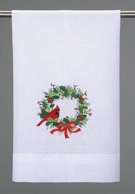PH Christmas Wreath Guest Towel