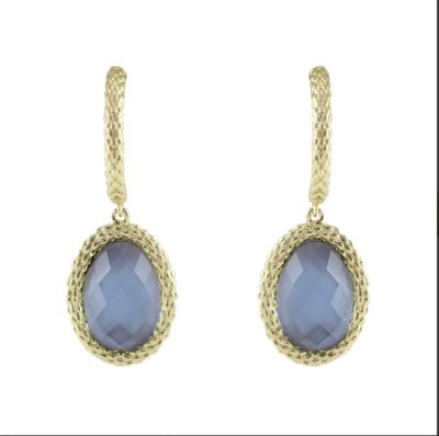 MAM Blue Tanzanite Rope Drop Earrings