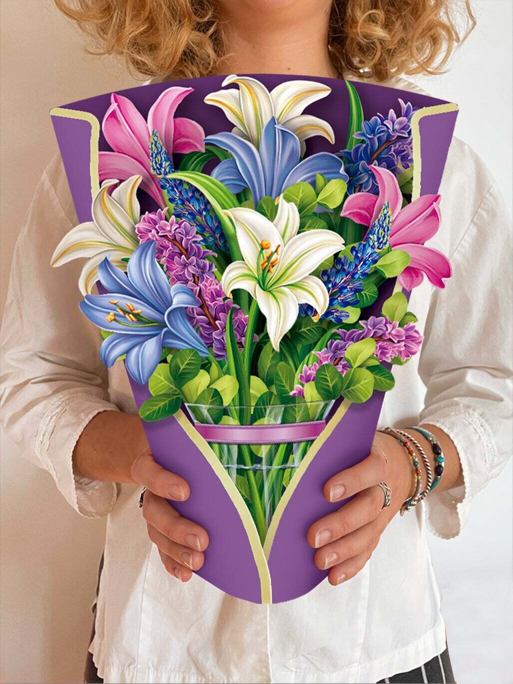 FP Lilies &amp; Lupines Bouquet Greeting Card