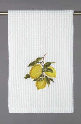 PH Lemon Waffle Weave Kitchen Towel