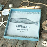 RF Nantucket Whale 15" Square Tray