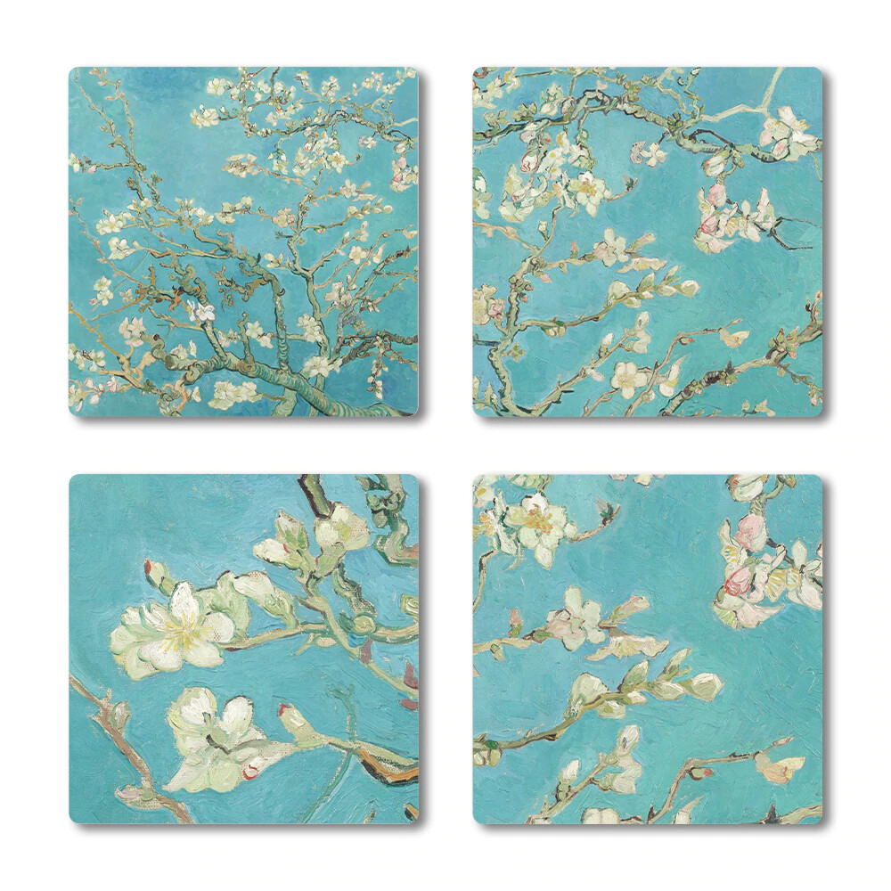 RC van Gogh "Almond Blossom" Coasters