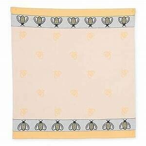 MI Bees Classic Yellow Fine European Tea Towel