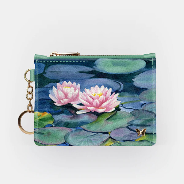 MO Water Lily Keychain Wallet