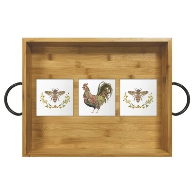 PPD Provencal Bamboo Tray