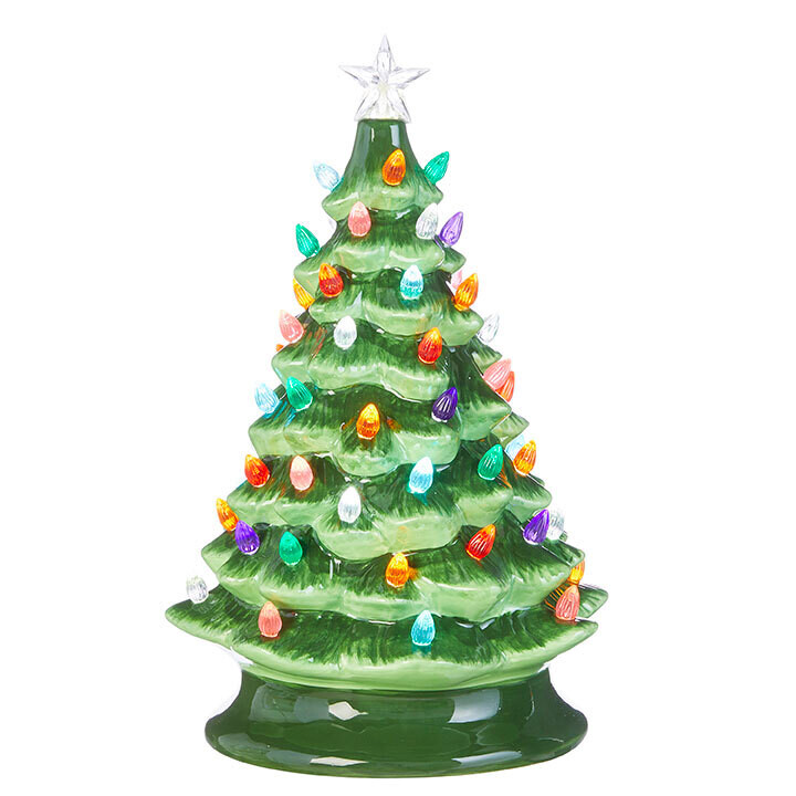 RAZ Vintage Lighted Tree with Timer
