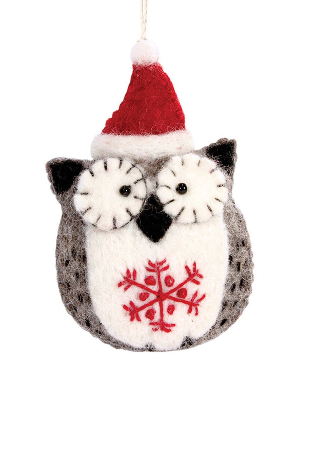 DH Snowflake Holiday Owl Ornament