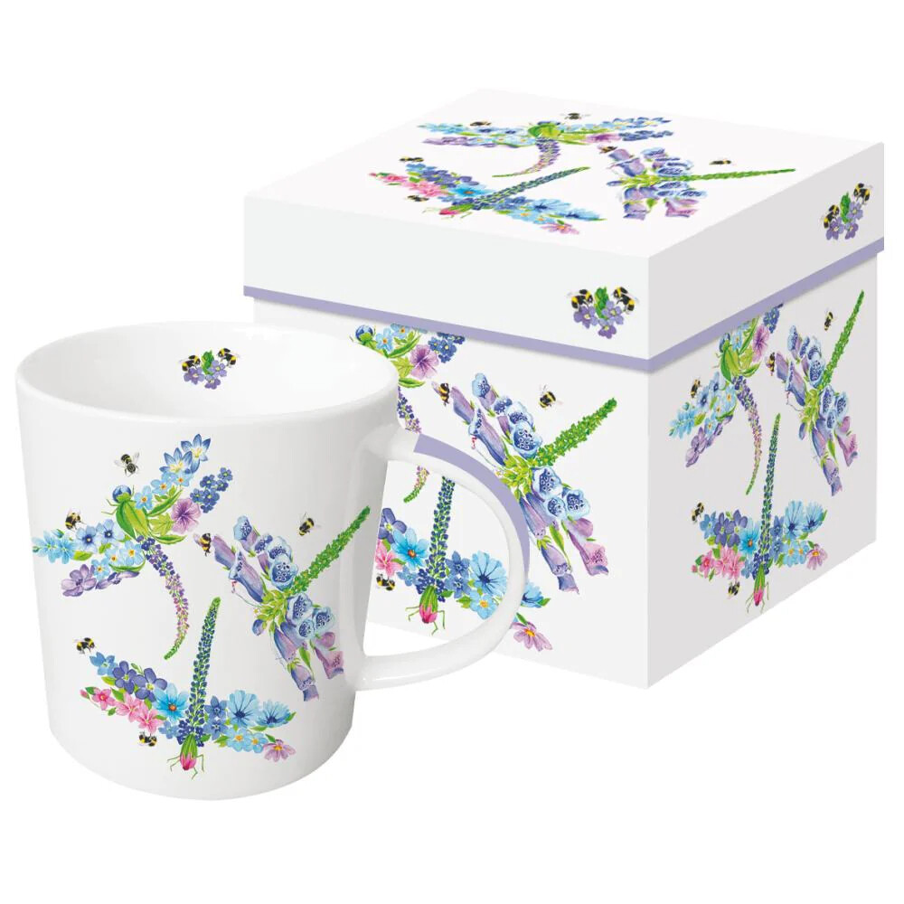 PPD Dragonfly Fleurettes Boxed Mug
