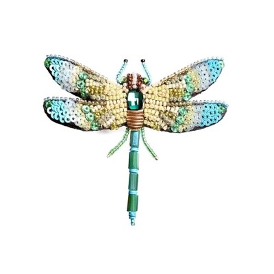 TRO Aqua Dragonfly Brooch Pin