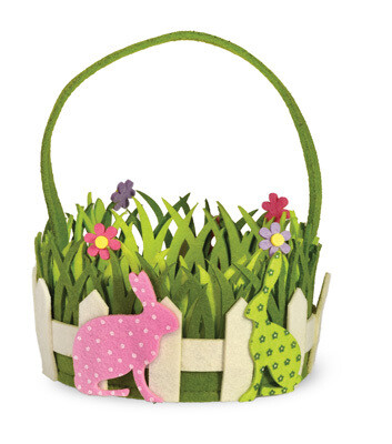 BI Polka Dot Bunny Basket 