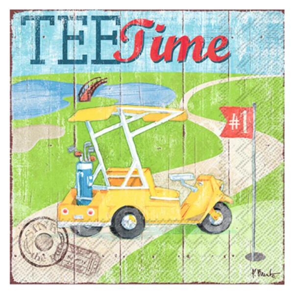BI Tee Time Cocktail Napkin
