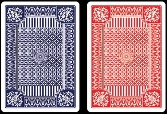 PP Blue & Red Plastic Playing Cards