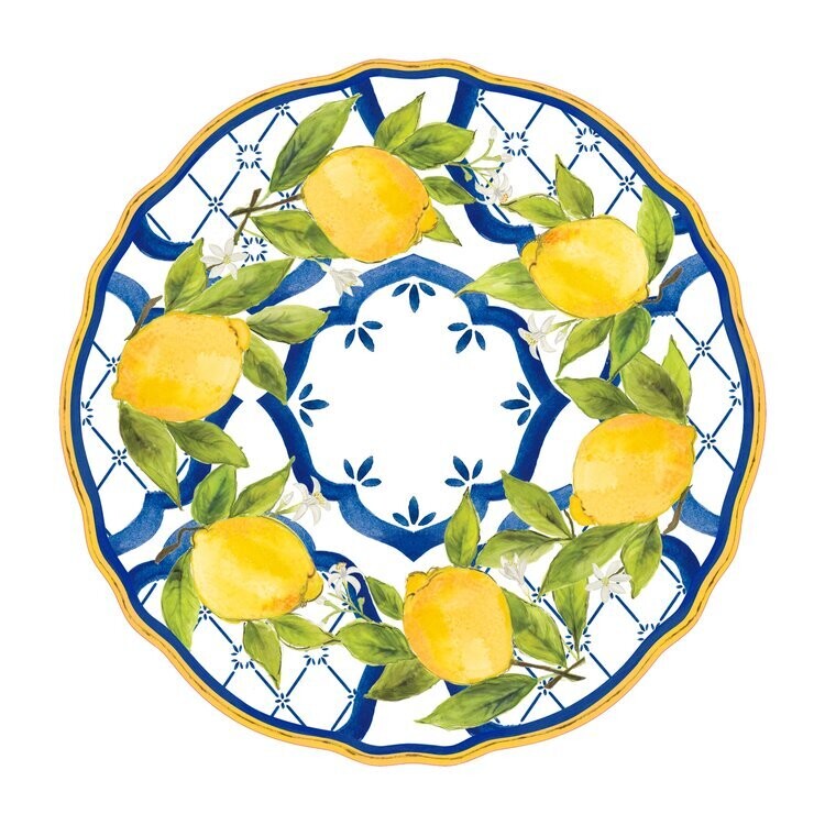 LEC Palermo Scalloped Paper Charger Placemat