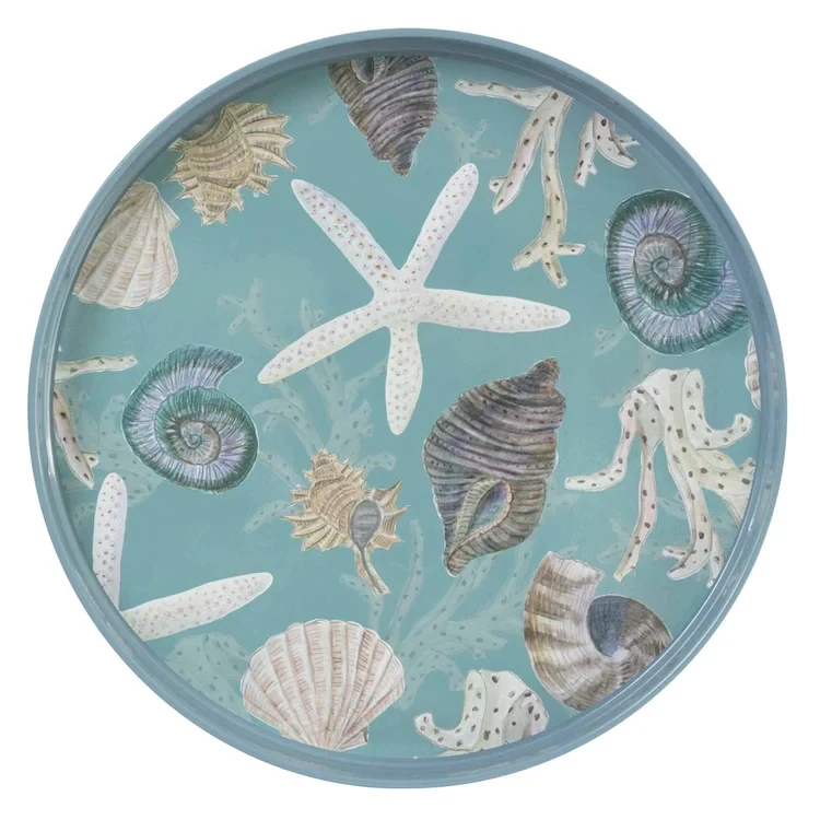 RF Sea Treasures 15&quot; Round Tray