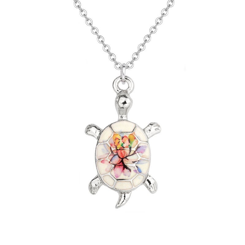 BTC Lotus Sea Turtle Necklace