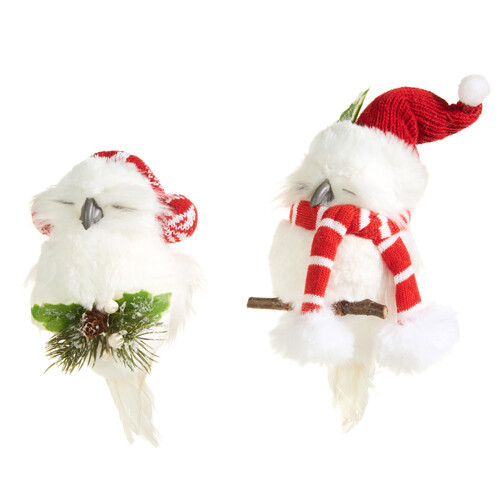 RAZ 7" Cozy Owl Ornament