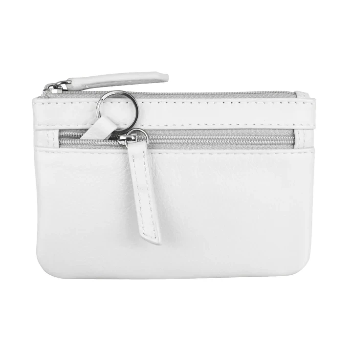 ILI White Coin Holder with Key Ring