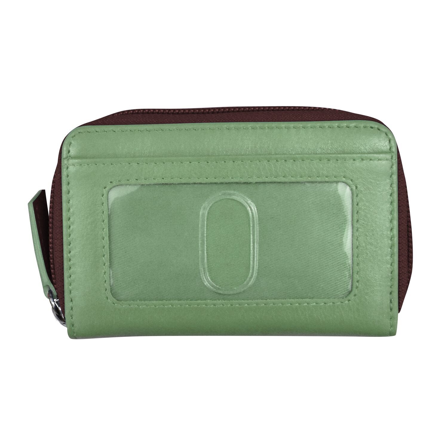 ILI Sage/Eggplant Two Tone Zip Around Pouch