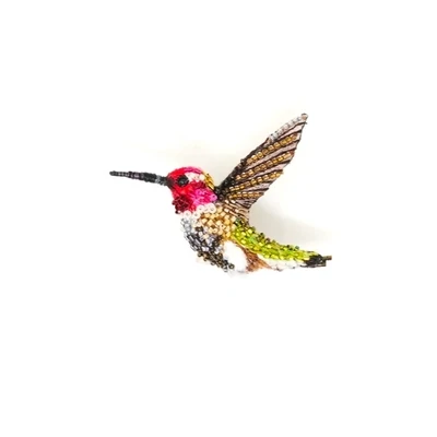 TRO Sparkling Hummingbird Brooch Pin