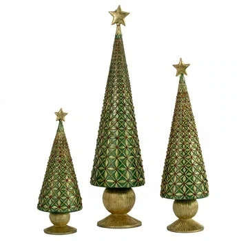 DG Diamond Burst 17&quot; Green Cone Tree