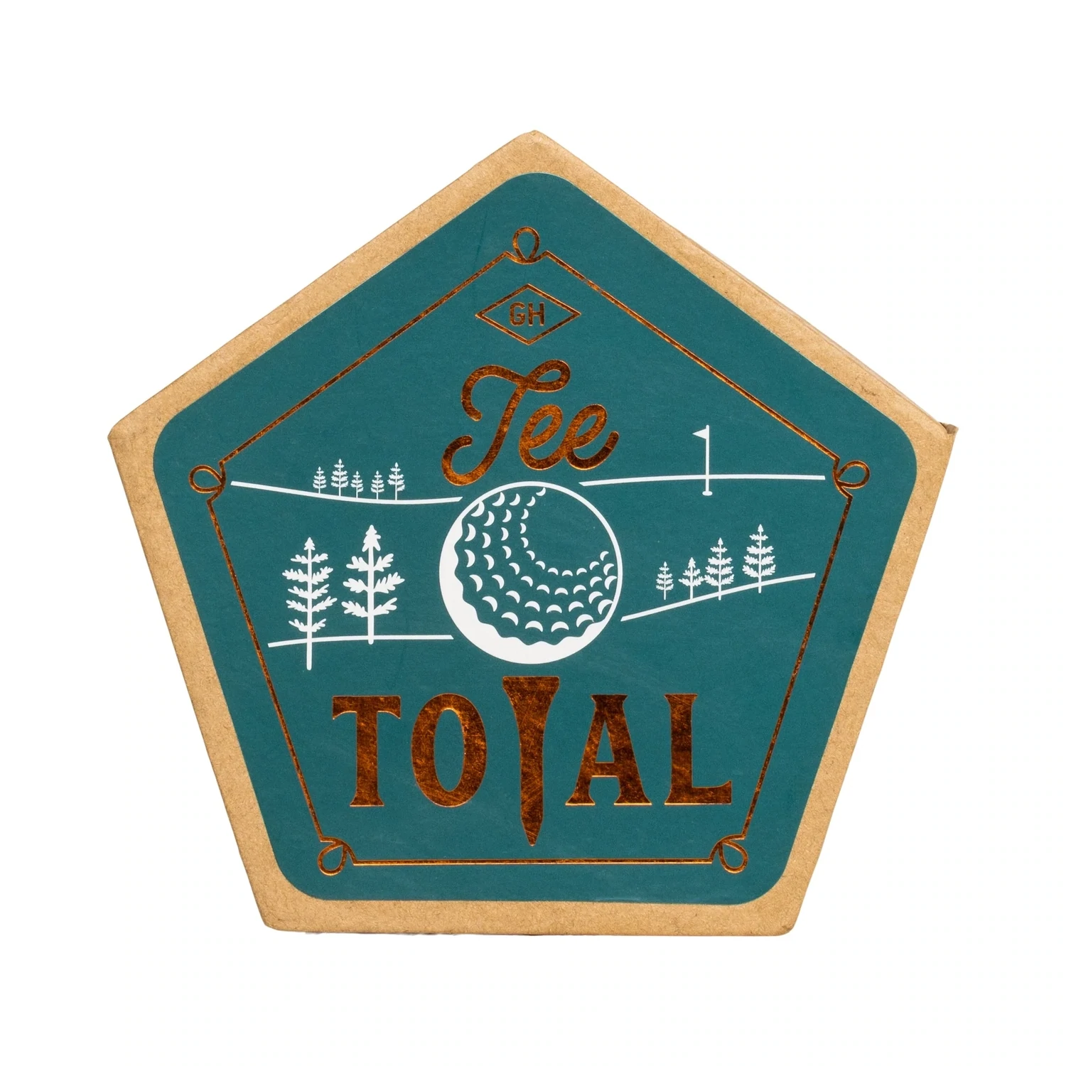 GH Golf Ceramic Coaster S/4
