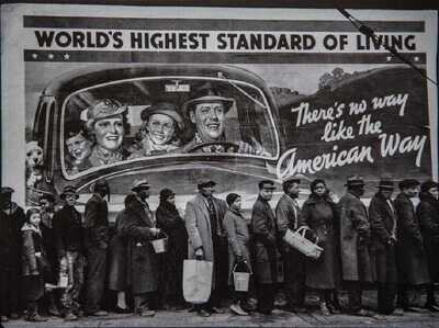 NYHS Flood by Margaret Bourke-White Greeting Card