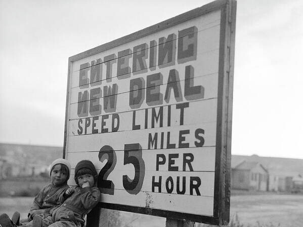 NYHS New Deal. Montana by Margaret Bourke-White Poster