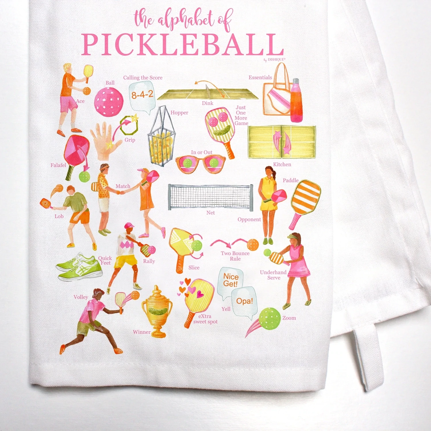 DI The ABC&#39;s of Pickleball Towel