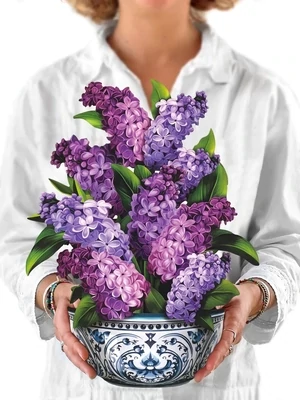 FP Garden Lilacs Bouquet Greeting Card