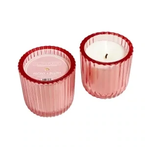 HN Peony Blush 1 Wick Colored Candle