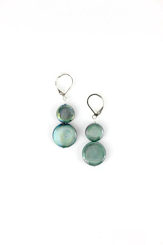 SL Teal MOP Earring