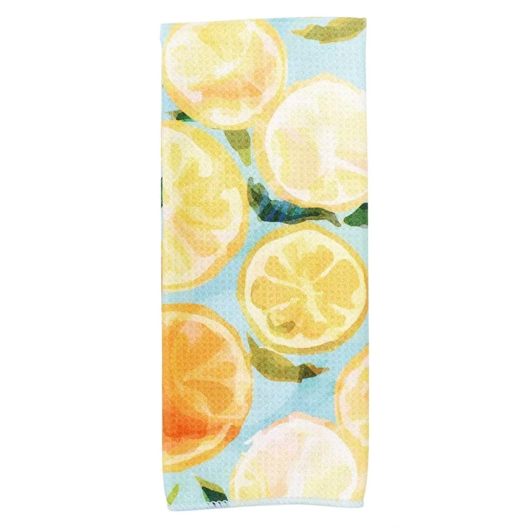 RF Lemon Slices blu Kitchen Tea Towel