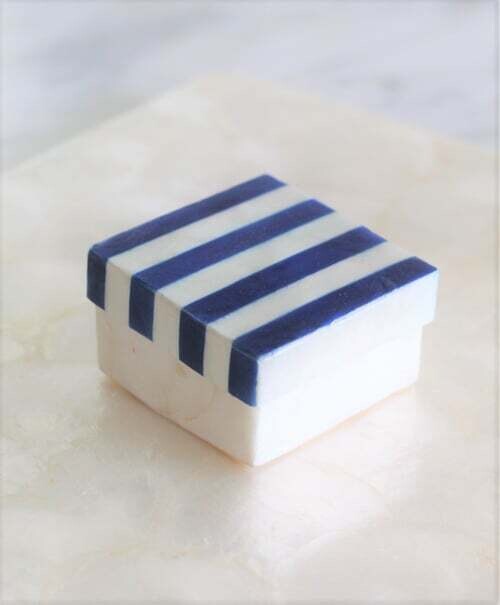 DG Mini Blue &amp; White Stripe Box