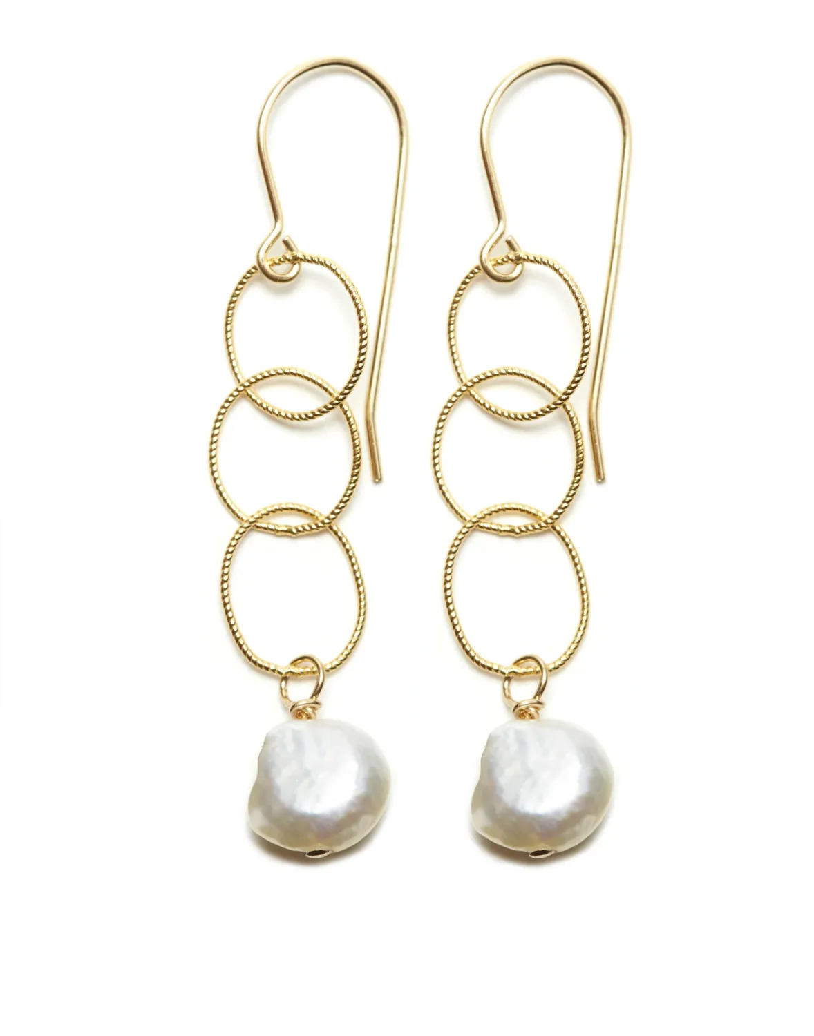 ID Elsa Gold &amp; Pearl Earring