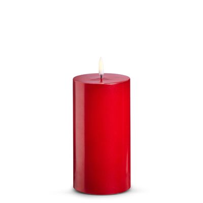 RAZ Metallic Red Pillar Candle