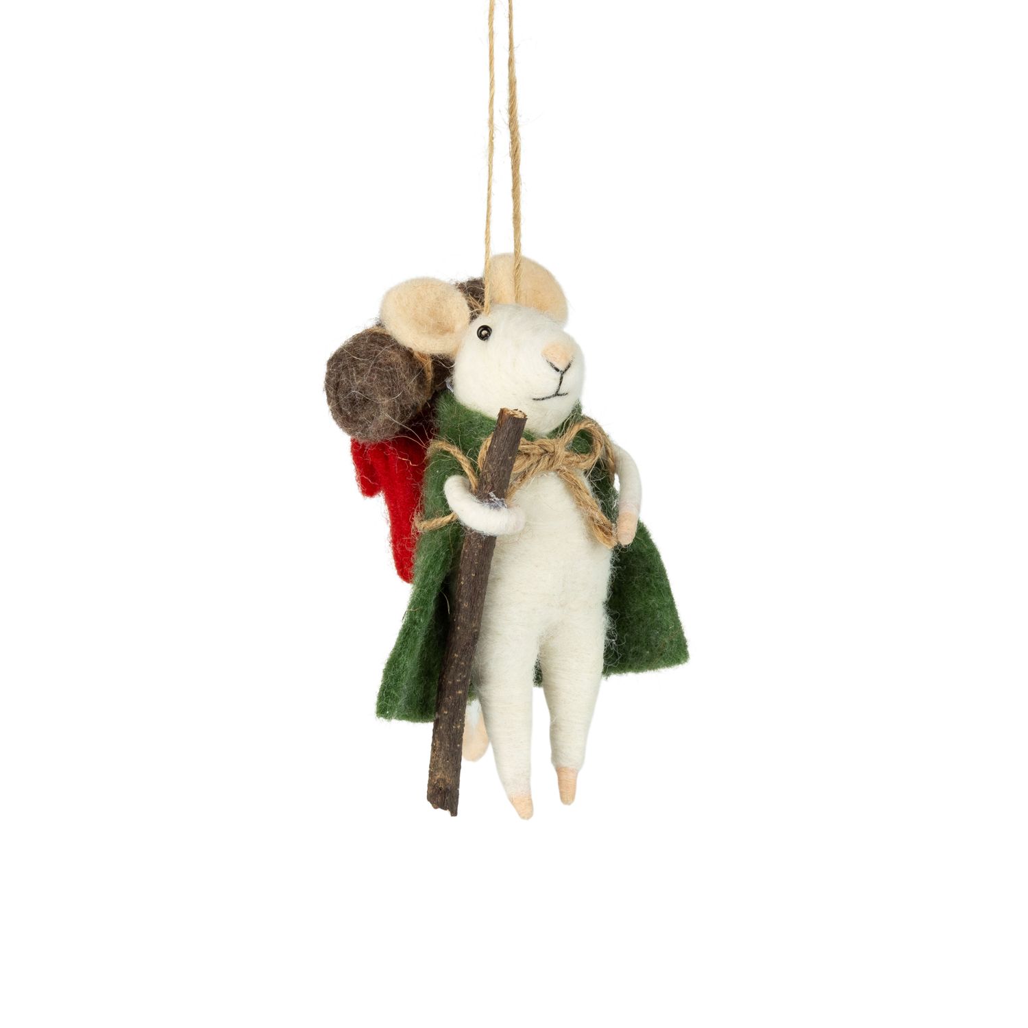 OPT Hiking Mouse Felt Ornament