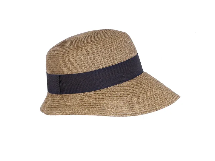 TOU Asymmetric Olive Cloche Hat