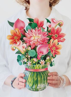 FP New Dear Dahlia Bouquet Greeting Card